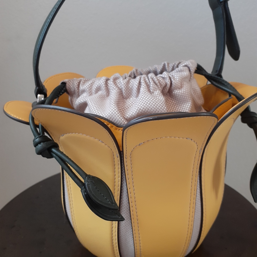 Kate Spade Yellow and Gray Bucket Bag